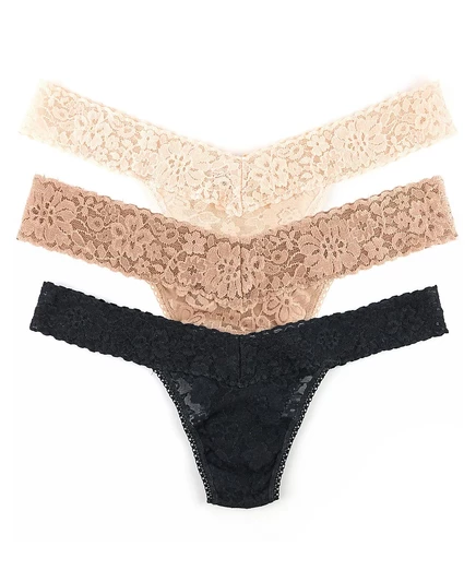 Женские стринги Hanky Panky Daily Lace, 3 шт., многоцветные