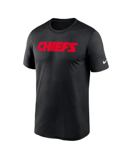 Мужская черная футболка Nike Kansas City Chiefs Prime Time Legend с надписью Wordmark Performance от Nike black