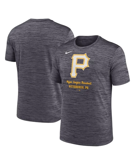 Мужская серая футболка Pittsburgh Pirates Velocity Performance от Nike gray