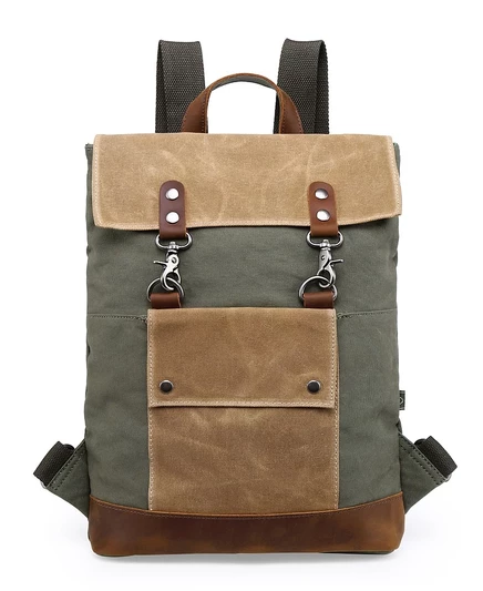 Женский рюкзак TSD Brand Hillside Canvas, зеленый