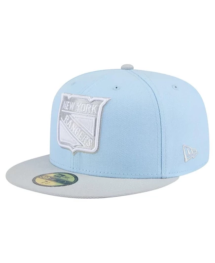 Мужская кепка New Era 59FIFTY NY Rangers, голубая/серая