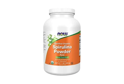 Порошок спирулины NOW Foods, 1 фунт, без цвета