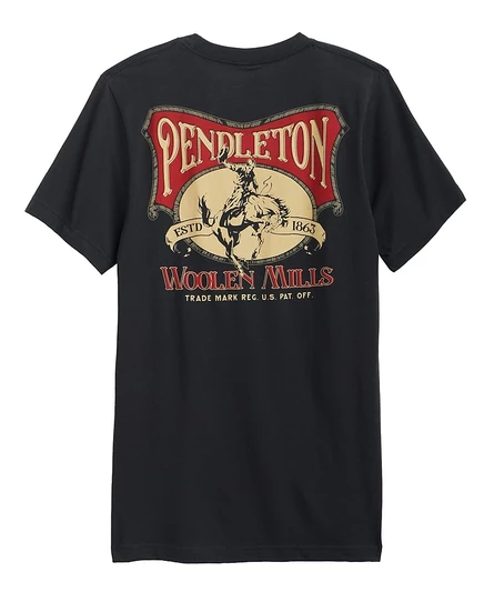 Мужская футболка с коротким рукавом Stockmen Stamp Graphic от Pendleton, черная