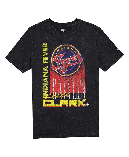 Мужская футболка Caitlin Clark Black Indiana Fever от New Era Full Court Press black