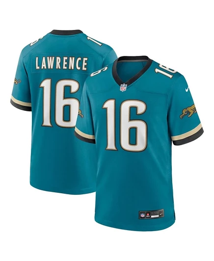 Мужская спортивная майка Nike Trevor Lawrence Teal Jacksonville Jaguars Prowler с возвратом игрока blue