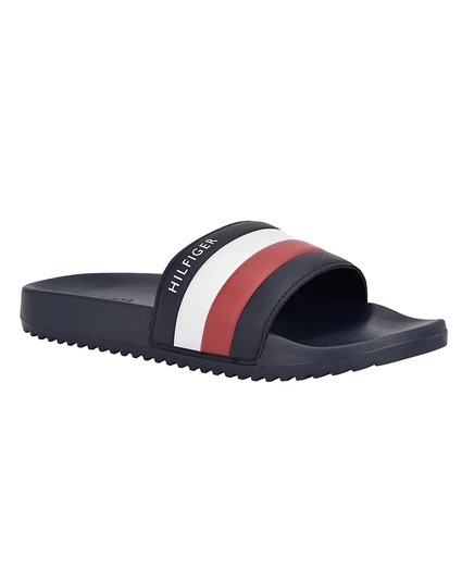 Мужские сандалии-горки для бассейна от Tommy Hilfiger с логотипом Rozi Global Stripe