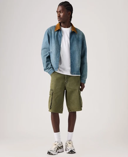 Мужские шорты Levi's 478 Baggy карго 12″, зеленые