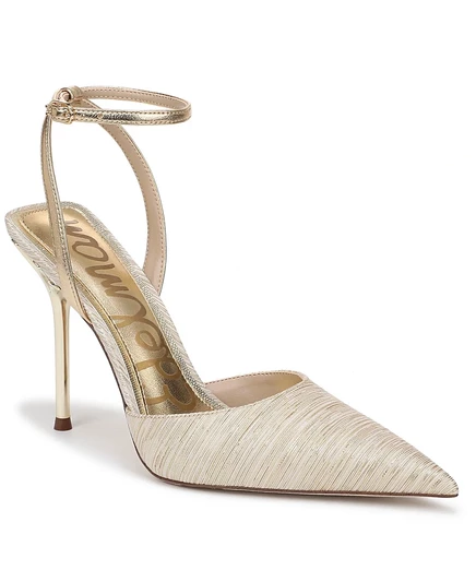 Женские туфли-лодочки Osha на шпильке с ремешком на щиколотке от Sam Edelman золотистого цвета