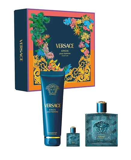 Набор парфюмерии и геля для душа Eros от Versace, 3 шт., без цвета