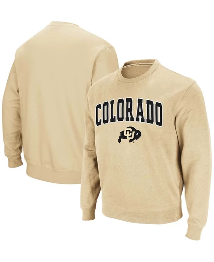 Мужская толстовка с круглым вырезом и аркой Colorado Buffaloes с логотипом gold-tone