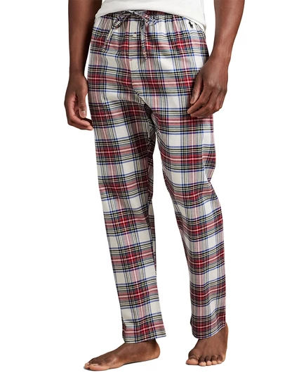 Мужские фланелевые пижамные брюки в клетку Stewart stewart plaid / polo black
