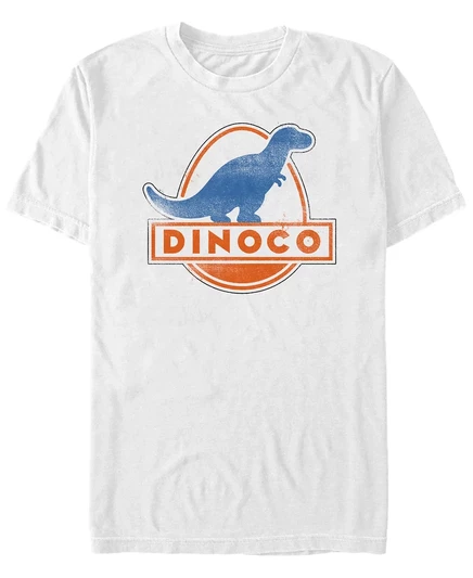 Футболка с коротким рукавом с логотипом автозаправочной станции DINOCO от Disney Pixar Men's Cars white