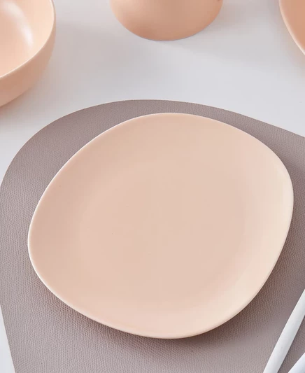 Фарфоровые обеденные тарелки Stone Lain Delilah, набор из 6 штук pastel orange