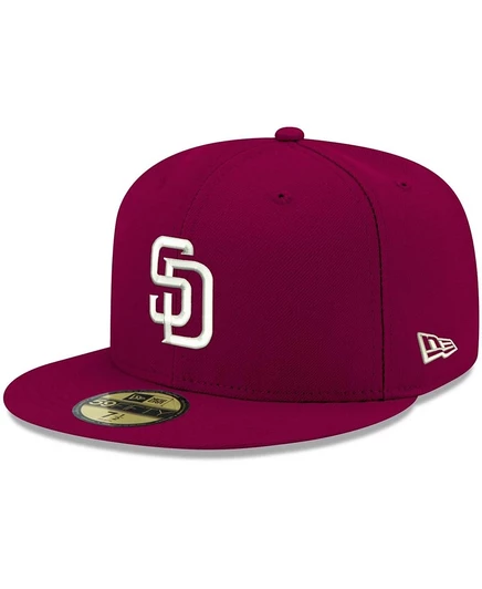 Мужская бейсболка New Era 59FIFTY San Diego Padres, красная с белым
