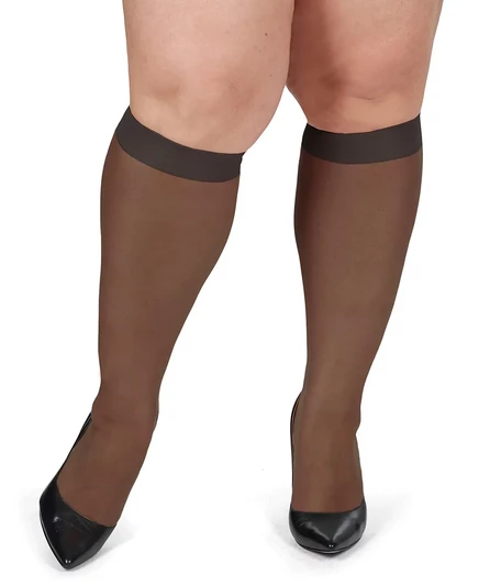 Женские гольфы MeMoi с соблазнительными формами, комплект из 2 пар, MM-4240	 off black