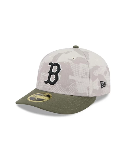 Мужская кепка New Era 59FIFTY Red Sox, бежево-оливковая