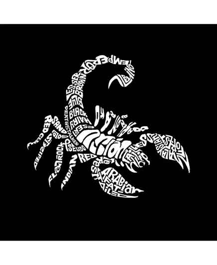 Мужской лонгслив LA Pop Art «Types of Scorpions», черный