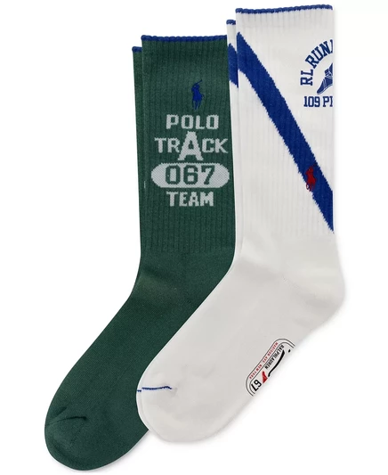  Мужские носки 2-Pk. Носки RL Run Club Crew green