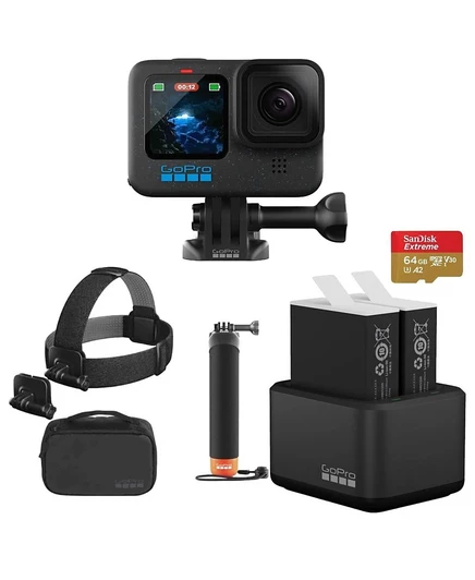 Экшн-камера GoPro HERO12 Black комплект, черная