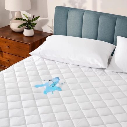 Непромокаемый стеганый наматрасник Bare Home, King white