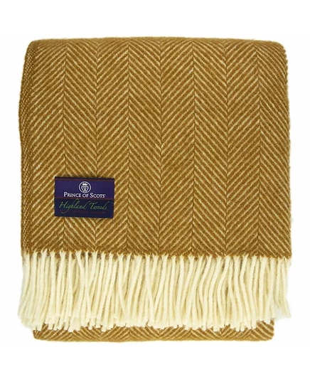 Плед Prince of Scots Highland Tweed 59″×72″, коричневый