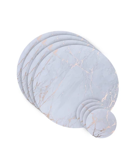 Набор подставок и подложек Dainty Home 15″/4″, золотой