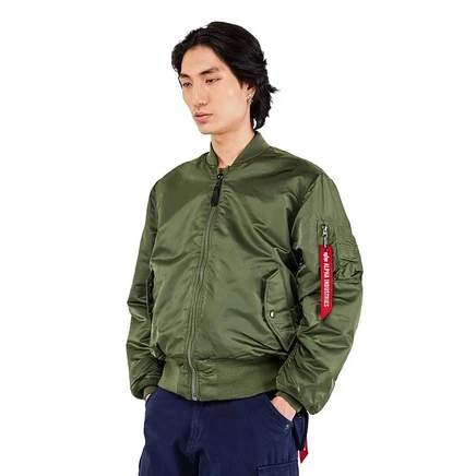 Мужская куртка-бомбер Alpha Industries MA-1, зеленая
