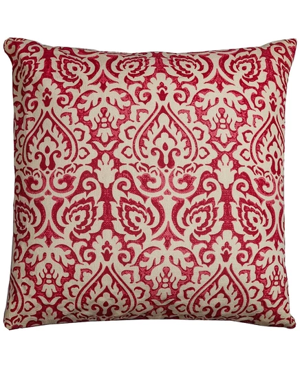 Декоративная подушка Rizzy Home Damask 56×56 см, красная