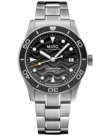 Мужские часы Mido Ocean Star Captain, черные, 39 мм