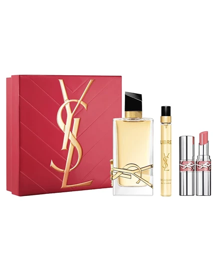Подарочный набор Yves Saint Laurent Libre с парфюмированной водой и мини-маслом для губ Loveshine, 3 шт., без цвета
