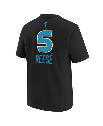 Футболка Nike Nike Big Boys and Girls Angel Reese Black Chicago Sky с именем и номером участника драфта WNBA 2024 года black