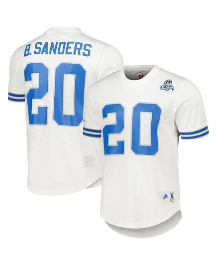 Мужской сетчатый топ Mitchell & Ness Barry Sanders, белый