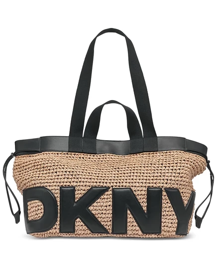 Женская сумка-тоут DKNY Bardot из рафии, синяя