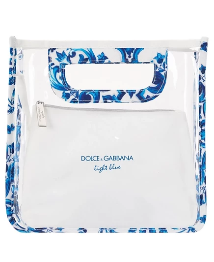 Пляжная сумка Dolce & Gabbana Light Blue, светло-голубая