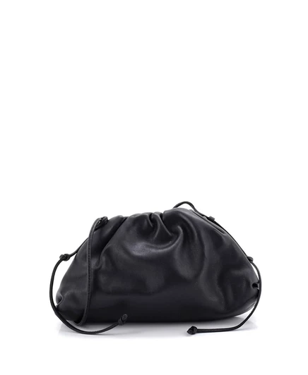 Женская сумка Pre-Owned Bottega Veneta Mini The Pouch, черная