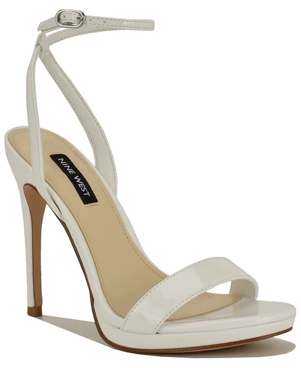 Женские лаковые босоножки Nine West Loola, белые