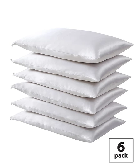 Наволочки Fresh Ideas Satin Hair Keeper 6 шт., 51×66 см, белые