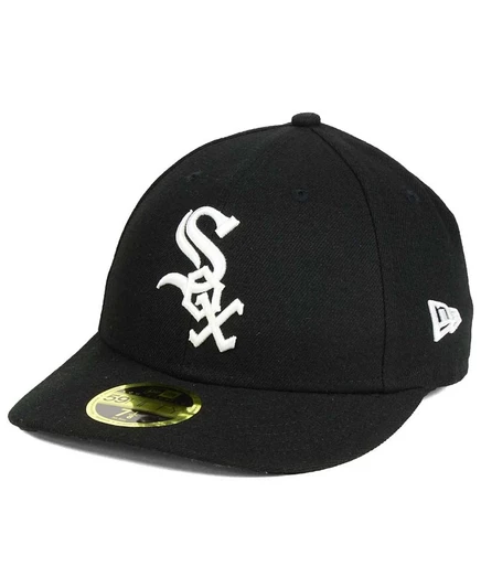 Новая эра Чикаго Уайт Сокс Низкопрофильная кепка AC Performance 59FIFTY черного цвета