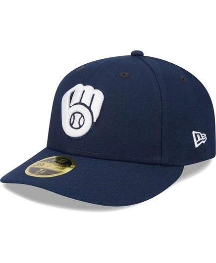 Мужская кепка New Era 59FIFTY Milwaukee Brewers, синяя