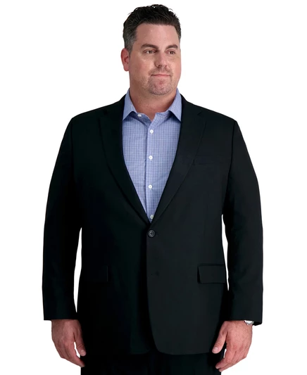 Мужской пиджак Haggar JMH Big & Tall Classic Fit, черный