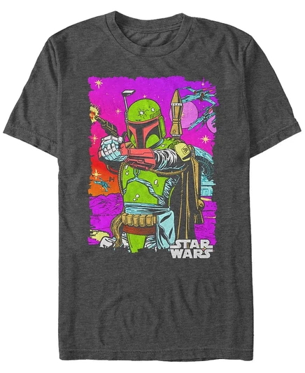 Мужская футболка Fifth Sun Star Wars Boba Fett, серая