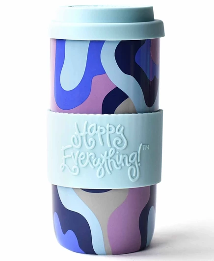 Термокружка Happy Everything Puddle Jump 470 мл, синяя