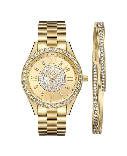 Женский набор часов JBW Mondrian 18K позолота, золотой
