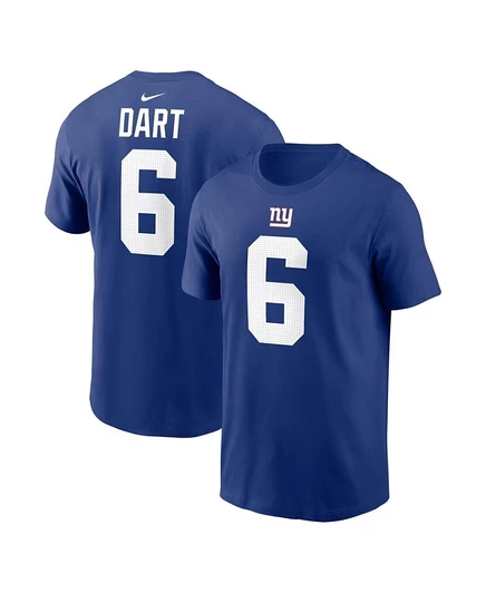 Мужская футболка Nike Jaxson Dart New York Giants, синяя