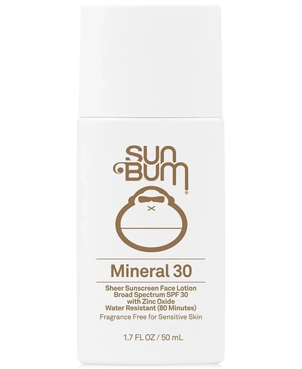 Увлажняющий крем для лица Sun Bum Mineral с SPF 30, 1,7 унции, без цвета