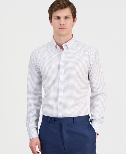 Мужская рубашка Dylan Park Slim-Fit Performance, белая