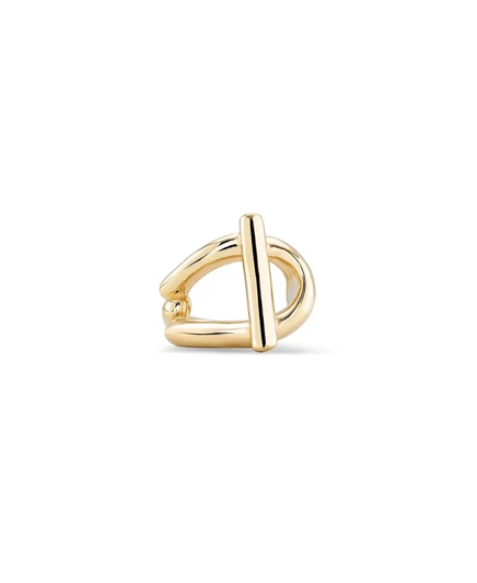 Кольцо из металлического сплава с конструкцией UNOde50 Link gold