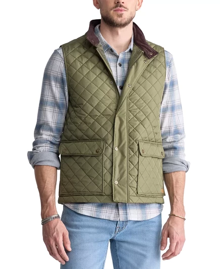 Мужской стеганый жилет Johnnie от Buffalo David Bitton olive green