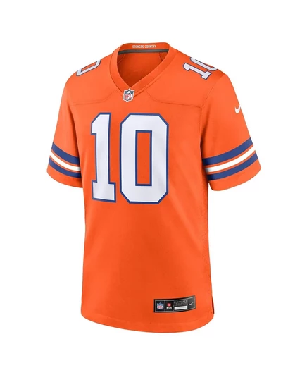 Мужская футболка Nike Bo Nix (Denver Broncos), оранжевая
