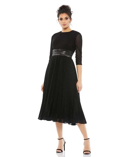 Женское платье Mac Duggal миди A-силуэта, черное